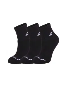 3 Paires de Chaussettes Pack Babolat Junior Noir | Padel Specials