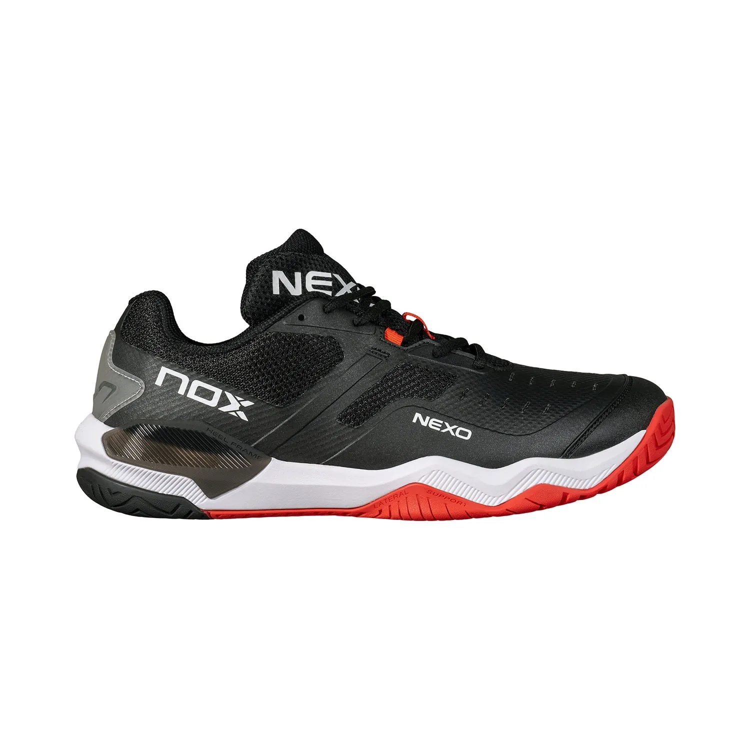 Pickleball Nox Lux Nexo Clak/red Lava Calpbluxnebr Talla 39, Negro/Rojo