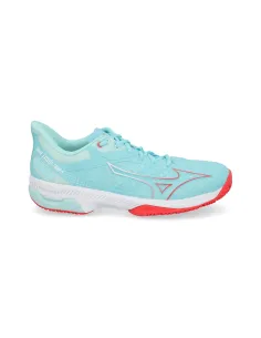 Mizuno Wave Exceed Tour Cc Wos Celeste Rojo Mujer | Ofertas De Padel