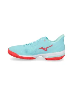 Mizuno Wave Exceed Tour Cc Wos Celeste Rojo Mujer | Ofertas De Padel 2