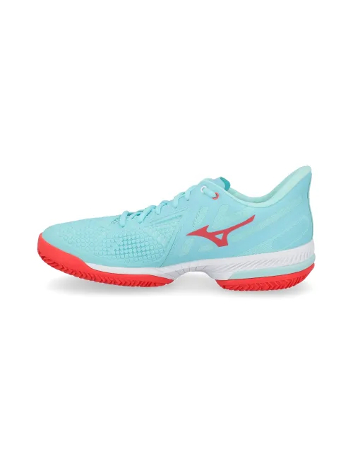 Mizuno Wave Exceed Tour Cc Wos Celeste Rojo Mujer | Ofertas De Padel