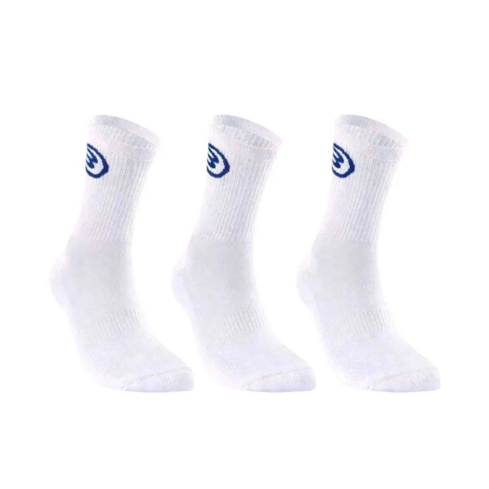 Pack 3 Uds Calcetines Bullpadel Bp62 Blanco Talla S