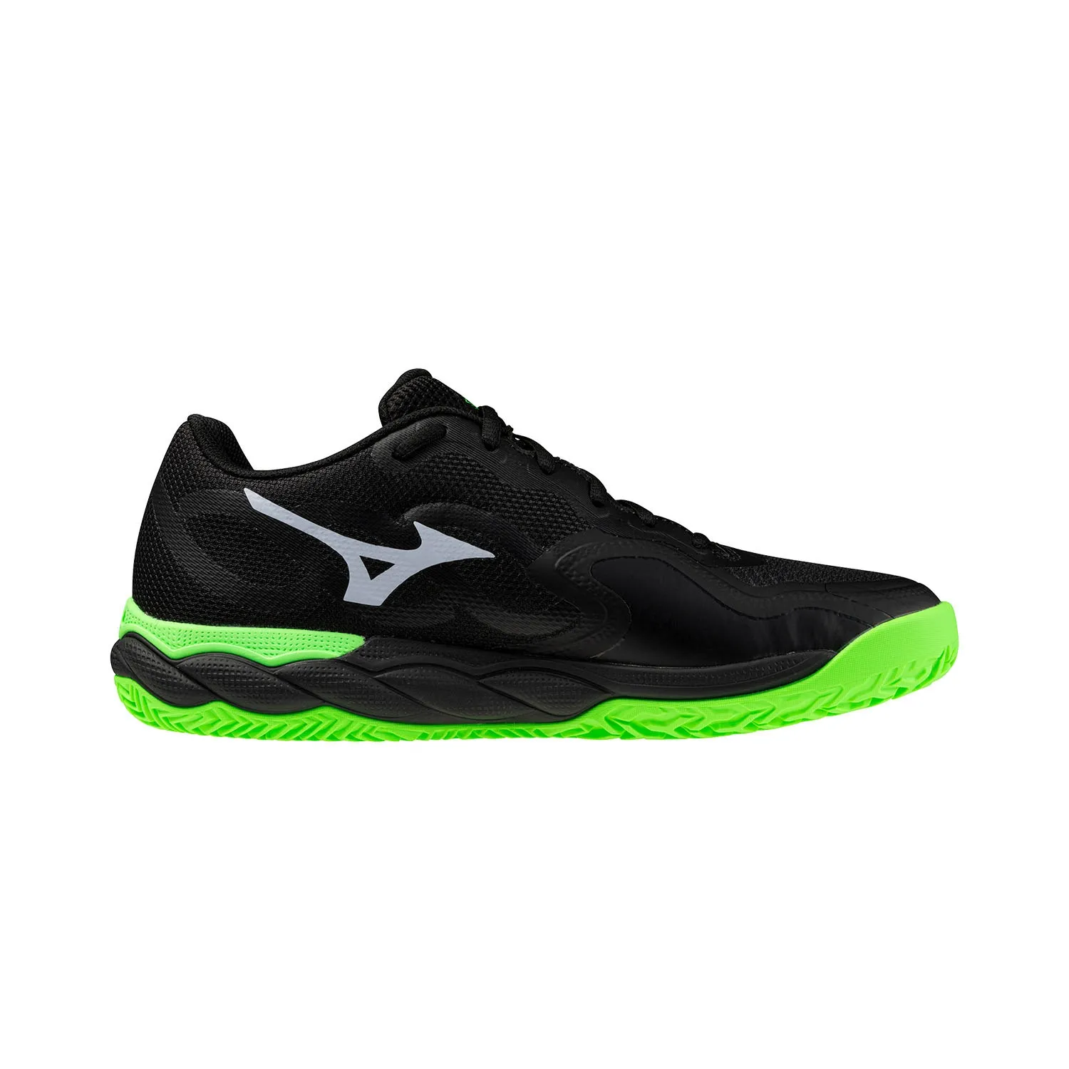 Mizuno Wave Enforce Court Pádel Negro/verde 61gb2437 Talla 41