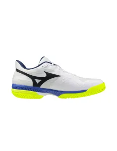 Mizuno Wave Exceed Court Clay Blanc/Bleu | Ofertas de Padel
