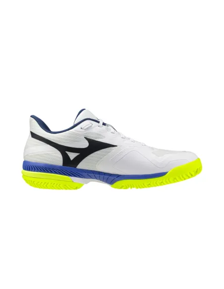 Mizuno Wave Exceed Court Clay Blanco/Azul | Ofertas de Padel