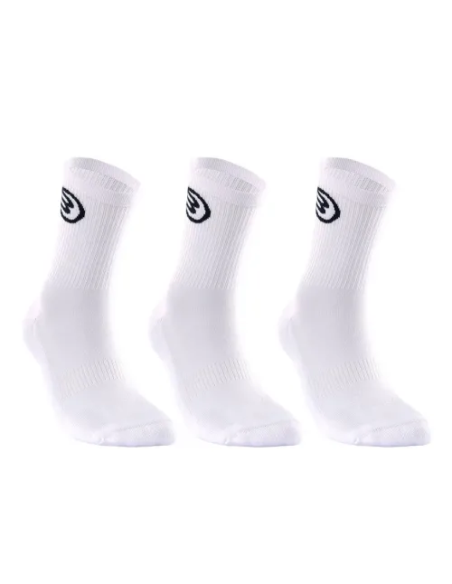 Pack 3 Calzini Bullpadel Bp252 I Bianco |Padel offers