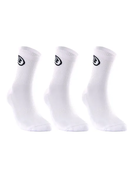 Pack 3 Calzini Bullpadel Bp252 I Bianco |Padel offers