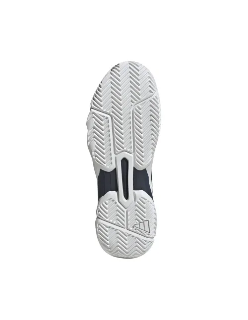 Adidas Courtjam Contrôle 3 Blanc/Bleu Foncé | Ofertas De Padel