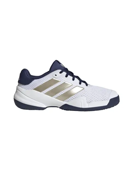 Adidas Barricade K Blanc/Marine Junior | Ofertas De Padel