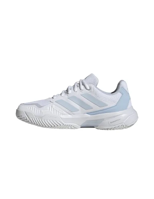 Adidas Courtjam Control 3 White/Blue Woman Ki0791 | Ofertas de padel