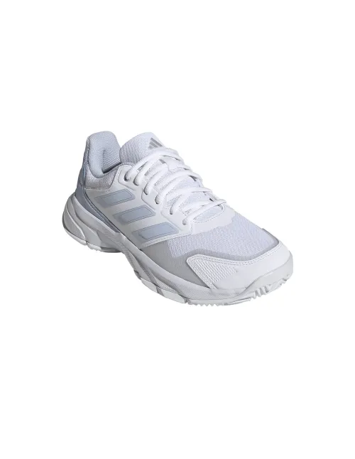Adidas Courtjam Control 3 Branco/Azul Mulher Ki0791 | Ofertas de padel