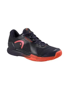 Head Sprint Pro 4.0 Clay WIDE PRETO/VERMELHO 273935