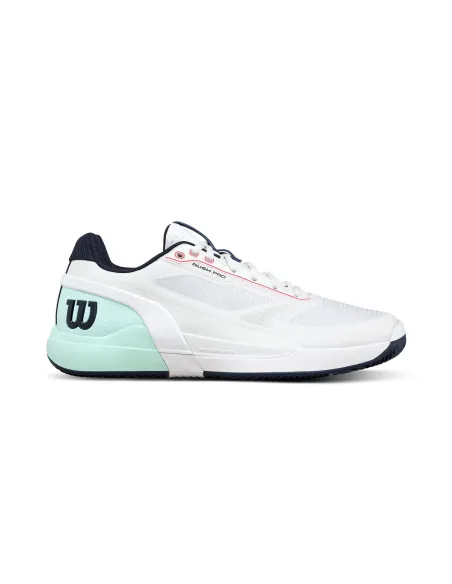 Wilson Rush Pro 5 Clay Bianco/Turchese | Ofertas de Padel