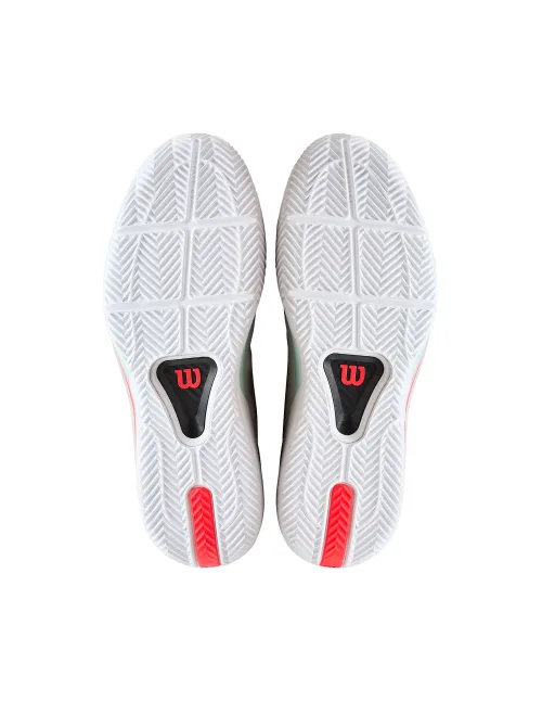 Wilson Rush Tour 5 Clay Blanc/Turquoise/Corail | Ofertas de Padel