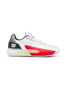 Wilson Rush 5 Clay Branco/Vermelho | Ofertas de Padel