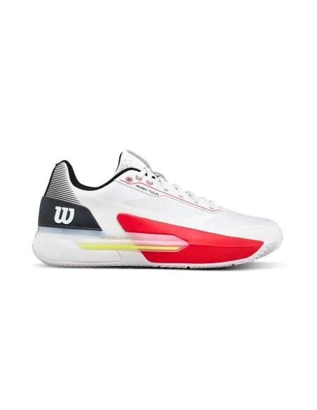 Wilson Rush 5 Clay Weiß/Rot | Ofertas de Padel