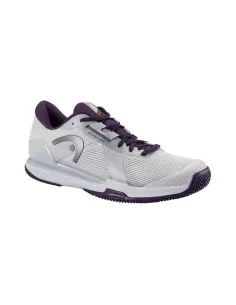 Head Sprint Pro 4.0 Clay Gris Claro/Violeta | Ofertas de Padel