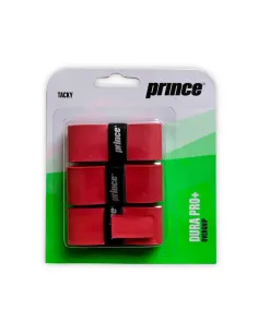 Prince Pack 3 Overgrip Durapro Blister Vermelho | Ofertas de padel
