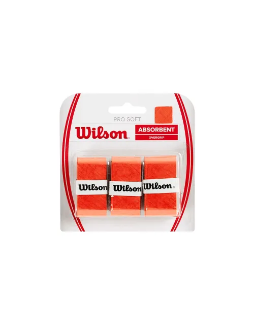 Overgrip Wilson Pro Soft Naranja - Gran Capacidad De Absorción