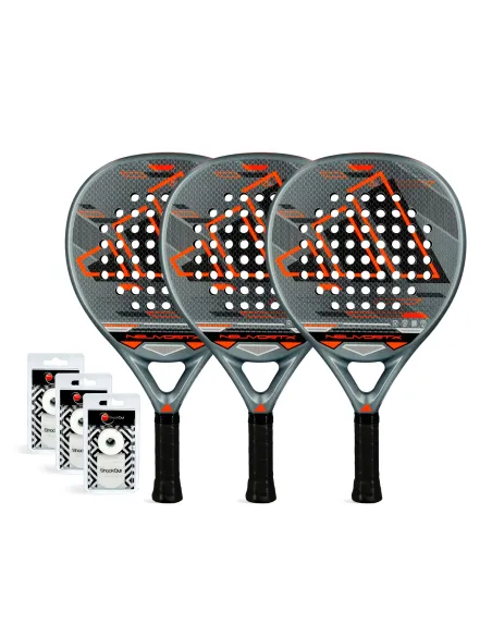 Tripack Adidas Neuvortx Orange Palas | Ofertas De Padel