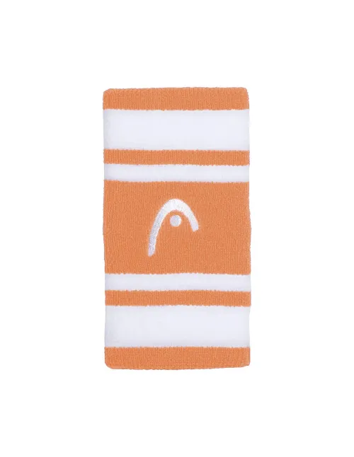 Punho Head Striped 5 Branco/Laranja | Ofertas De Padel