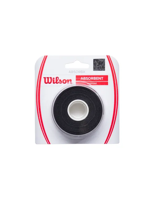 Rollo Overgrips Wilson Absorbx Preto | Ofertas de padel