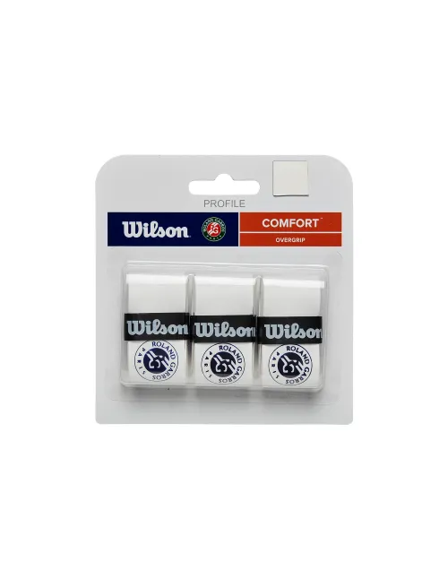 Blíster 3 Uds Overgrips Wilson Roland Garros 2024 | Ofertas de pádel