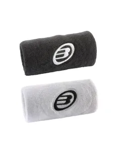 Wristbands Bullpadel Bpmu262 Black/White | Ofertas De Padel