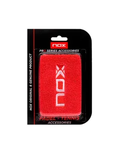 Blister (2Uds) Muñequera Nox Roja Logo Blanco