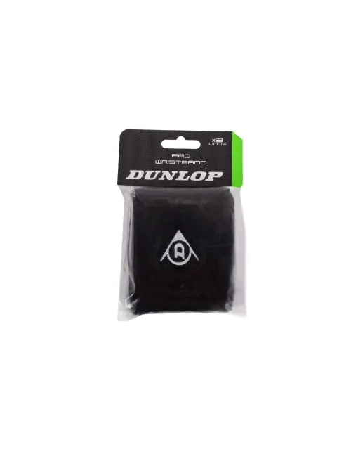 Muñequera Dunlop Pro X2 Negro | Ofertas de pádel