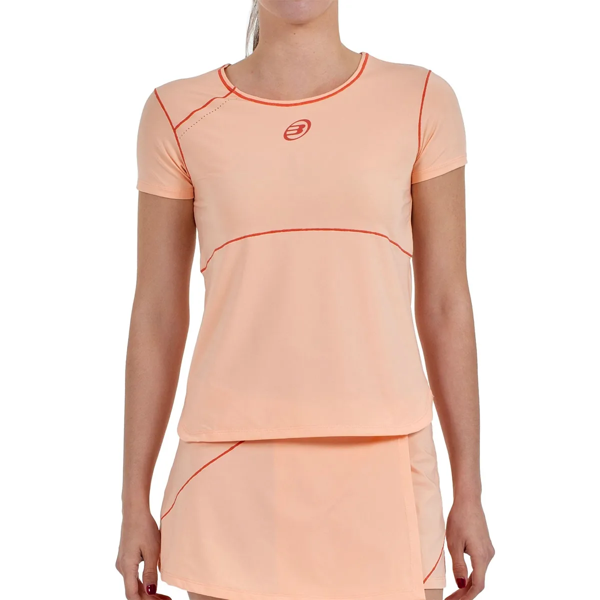 Camiseta Bullpadel Albala Mujer Talla XS, Orange