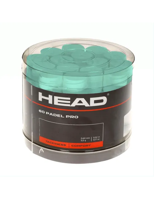 CUBE 60 PCS. HEAD PADEL PRO 285121 OVERGRIPS | Ofertas de padel