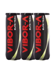 TRIPACK DE BOTES DE 3 BOLAS VIBOR-A ELITE TEAM 0013845 | Ofertas de padel