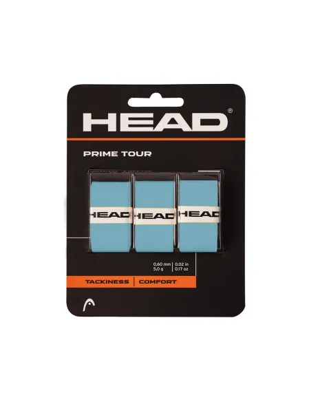 Blisterpackung mit 3 Stück Overgrip Head Prime Tour Blau | Padel-Angebote