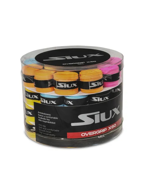 Seau 60 Overgrip Siux Pour Tous Multicolo | Ofertas De Padel