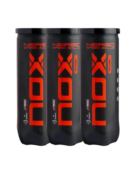TRIPACK DE BOTES DE 3 BOLAS NOX NERBO CABONER3UN | Ofertas de pádel