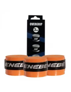 Blisterpackung mit 3 Enebe-Overgrips, glatt, fluoreszierendes Orange | Ofertas de Padel 2