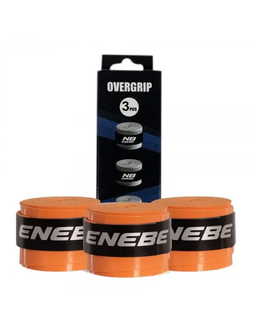 Blister de 3 surgrips Enebe lisses orange fluo | Ofertas de Padel