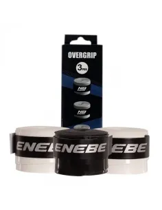 Confezione da 3 overgrip Enebe lisci bianco/nero A003777.BNB |Padel offers 2