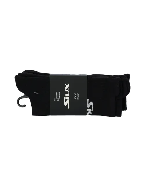 3 PACK OF SIUX LONG SOCKS MATCH BLACK | Ofertas de padel