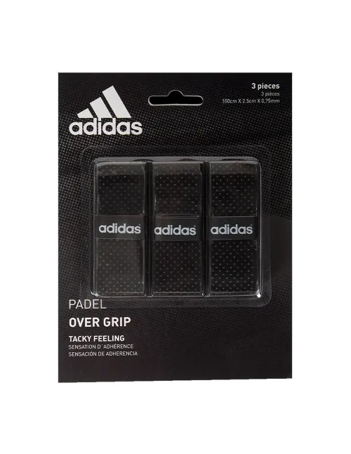 PACK OVERGRIP ADIDAS 3 PEZZI NERO AC2BA1BK |Padel offers