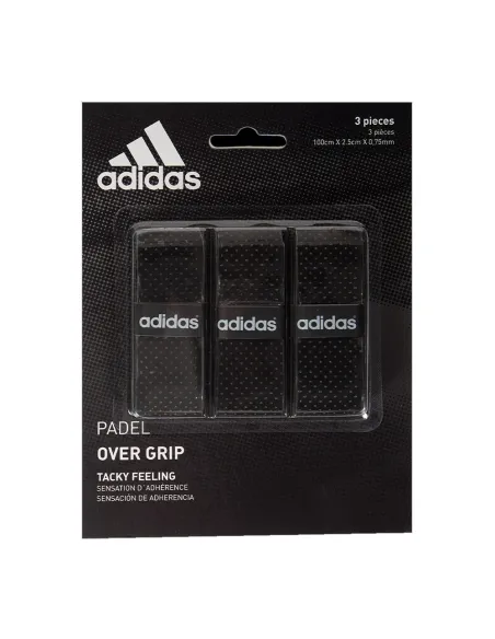 ADIDAS OVERGRIP PACK (3-PACK) BLACK AC2BA1BK | Ofertas de padel