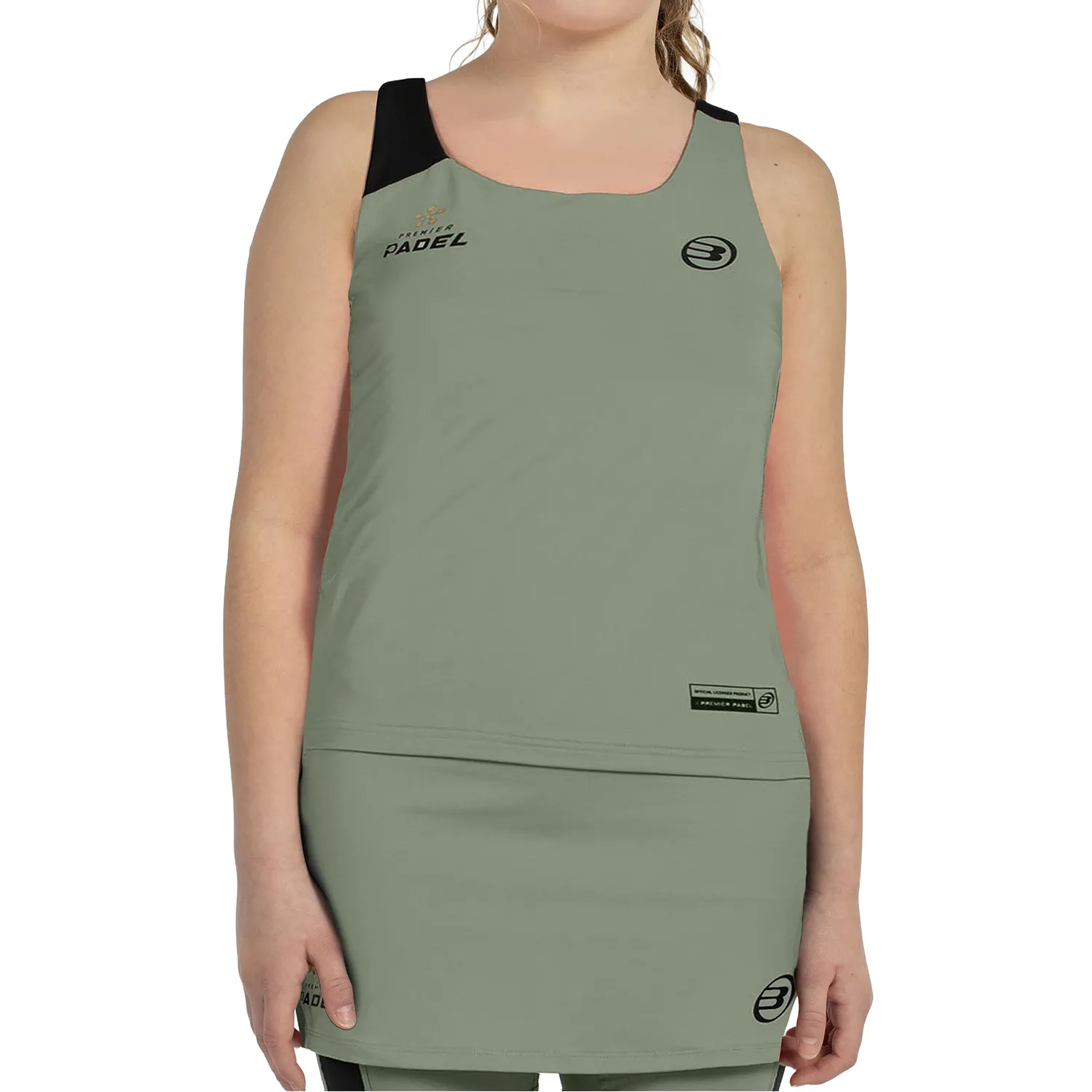 Camiseta Tirantes Bullpadel Pirac G Junior Talla 10, Kaki