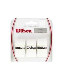 Blister 3 Uds. Overgrips Wilson Pro Perforado Blanco | Ofertas de pádel