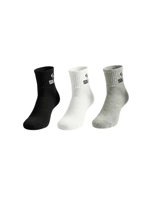 Pack 3 Chausettes Siux Basic 26 Mi-Hauteur Mix | Ofertas De Padel