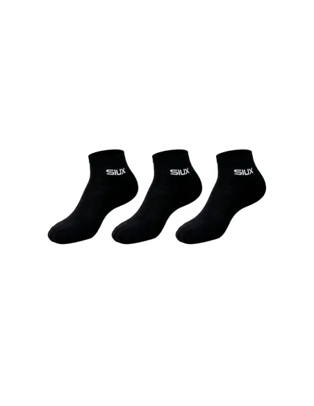 Pack 3 Socken Siux Basic 26 Kurze Schaft Schwarz | Ofertas De Padel