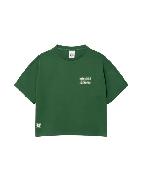 Camiseta Lacoste Roland Garros Collection Mujer | Ofertas de pádel