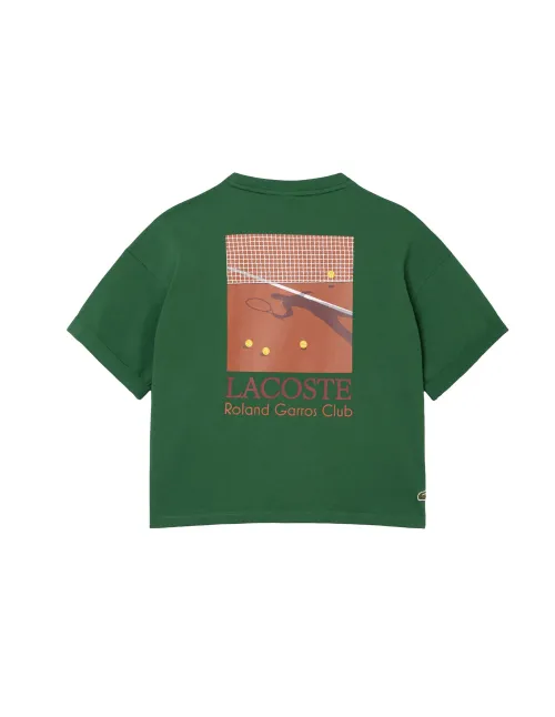 Camiseta Lacoste Roland Garros Collection Mujer | Ofertas de pádel
