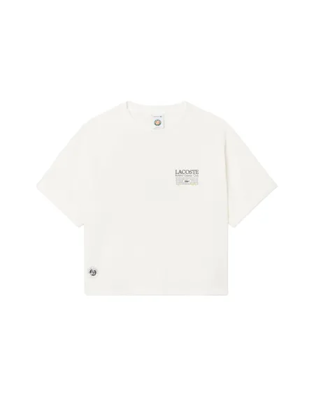 Camiseta Lacoste Roland Garros Collection Mujer | Ofertas de pádel