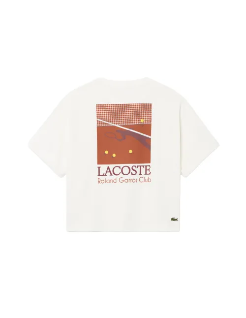 T-Shirt Lacoste Collection Roland Garros Femme | Ofertas De Padel